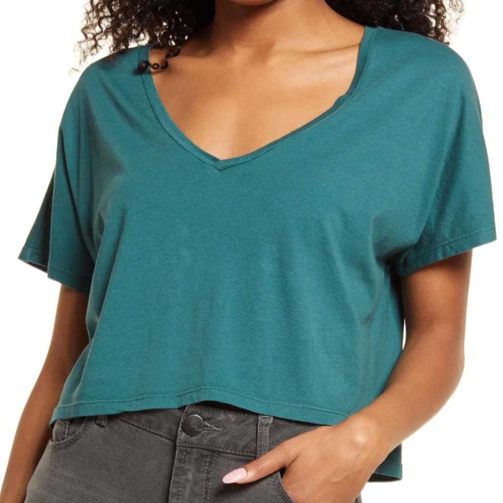 BP. V-Neck Dolman Crop T-Shirt